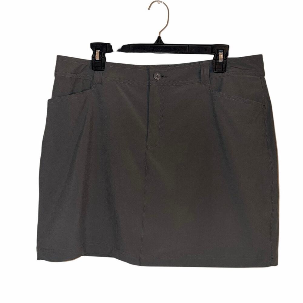 Eddie Bauer Women’s Size 14 Gray Performance Stretch Skort Hiking Golf Active